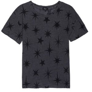 Rails Davie Star Print Linen Blend Tee NWOT Oversized M